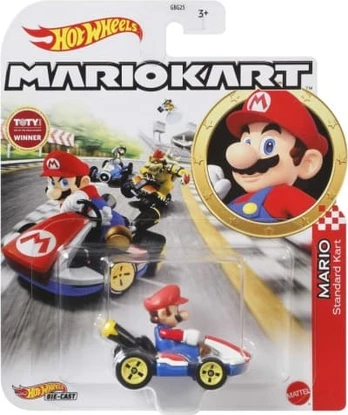 Hot Wheels Mario Kart automodeliukas Mario