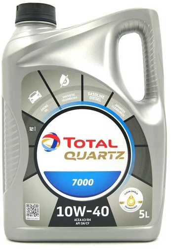 Automobilio variklio tepalas Total Quartz 7000, 10W-40, 5 l