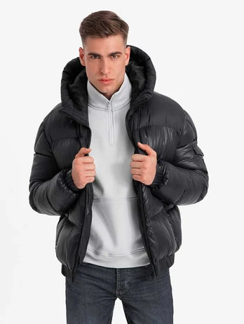 men's jacket juodas