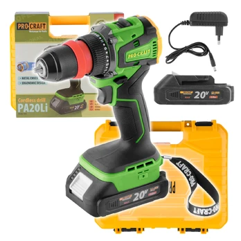Akumuliatorinis gręžtuvas-suktuvas „ProCraft PA20LiDFR”
