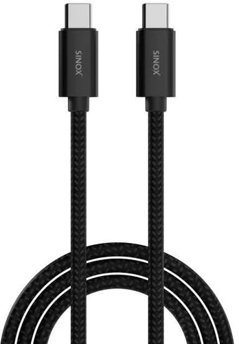 Sinox PRO USB C 2.0 magnetisk kabelis. 1m. Sort