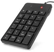 Gembird C-TECH klaviatūra numerická KBN-01, 23 kláves, USB slim juodas