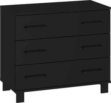 Komoda Meblocross 3S, juoda