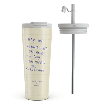 May We Always - Travel Mug, 700 ml / Flap & Straw Set