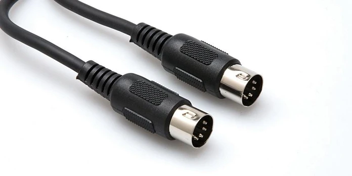 Hosa - 1,5 m juodas MIDI laidas