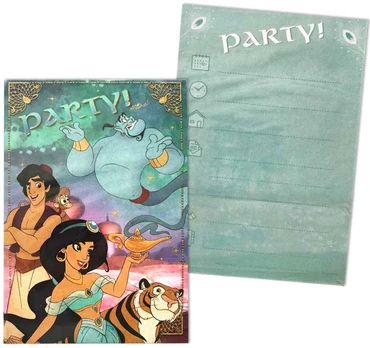 Disney Aladino vakarėlio kvietimas