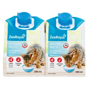 Pienas katėms ZOOROYAL, 2 x 200 ml