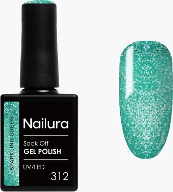 Nailura - Gel Polish 312 - Sparkling Green - 10 ml