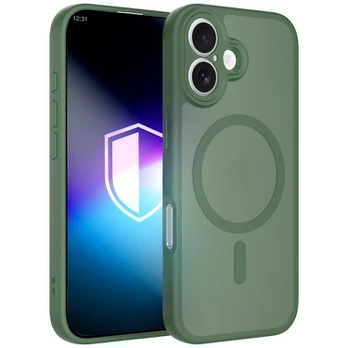 Dėklas 3MK Misty MagCase do Apple iPhone 16 žalia