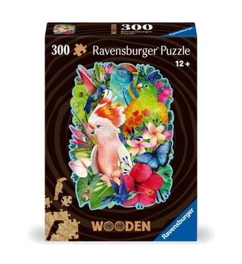 Dėlionė Ravensburger Dřevěné puzzle Barevní papoušci
