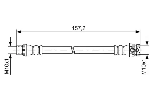 BOSCH 1 987 481 624 Brake hose