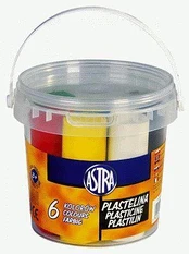 Astra Plasticine 6 spalvos kibire