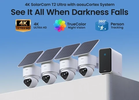 aosu SolarCam T2 Ultra sistema – 4 kameros