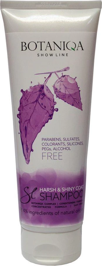 Botaniqa Rodyti tiesę HARSH ir ŠINA COAT ŠAMPIO 250ML