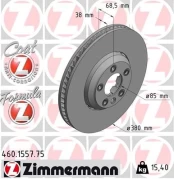 Stabdžių diskas ZIMMERMANN 460.1557.75 kaina
