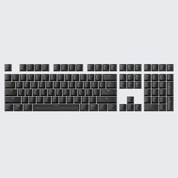 Wooting Double Shot OEM PBT Full Keycap Set | Just Black