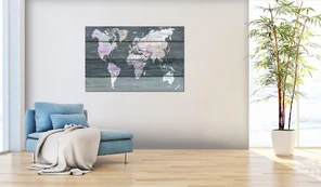Artgeist Kamštinis paveikslas - Journey through the World [Cork Map] 90x60 kaina