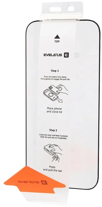 Apsauginiai stiklai Evelatus Apple iPhone 18 Pro Flip Glass Magic Easy Install No Box - Screen Protector (without packaging) Black