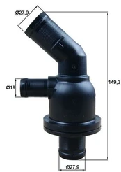 Termostatas, aušinimo skystis MAHLE TH5587