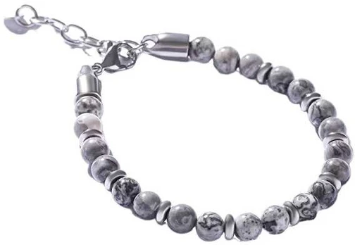 Marc Malone Men´s beaded bracelet with pilka jasper MCGB5007