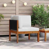 Kampinė sodo sofa su pagalvėlėmis, akacijos medienos masyvas kaina