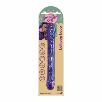 Bubblegum Blast Lollipop Loop Purple Double-Ended 25cm Intimate Device