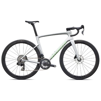 Specialized Tarmac SL9 Expert plento dviratis | SRAM Force AXS | Gloss Silver Dust - Powder Lime, 54
