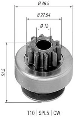 Krumpliaratis, starteris MAGNETI MARELLI 940113020424