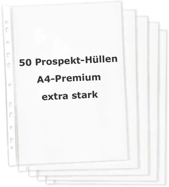 TimeTEX Įmautės Prospectus A4 premium, pastiprintos, 50 vnt. (TT64328)