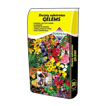 Durpių substratas lauko gėlėms/kambarinėms gėlėms Durpeta, 20 l
