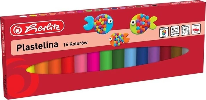 Plastelino rinkinys 16 spalvų