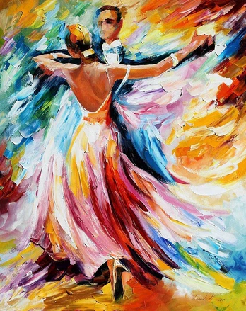Deimantinis paveikslas Dance of Colours WD117 38*48 cm