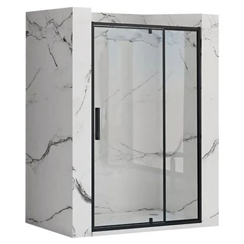 Dušo durys Rea Rapid Swing, 120 cm x 195 cm, juoda