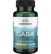 Swanson Gaba 500mg, 100 kap kaina