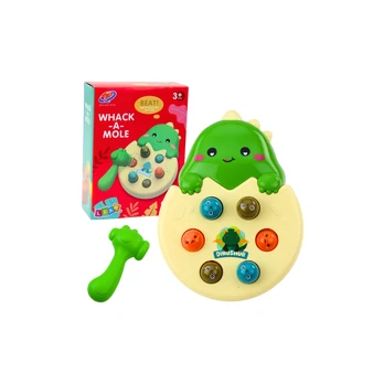 Lean Toys Mini Whack A Mole Dinosaur Egg Skill Game Žalias