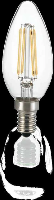 4W LED lemputė E14, 3000K, skaidri, 101224