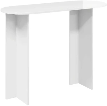 Konsolinis stalas Itin blizgi balta 100 x 39,5 x 75 cm
