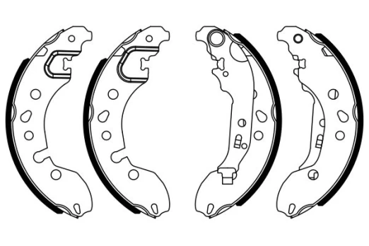 BOSCH 0 986 487 921 Brake shoe set