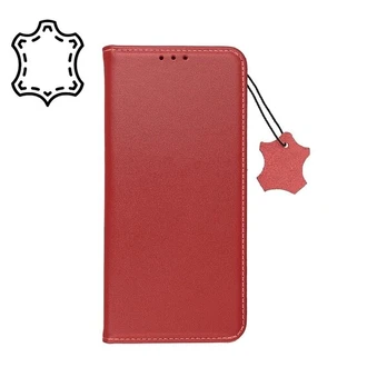 Genuine Leather Smart Pro case for Samsung Galaxy A51 maroon
