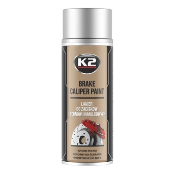 Stabdžių apkabos dažai, K2, Caliper, 400 ml., sidabriniai