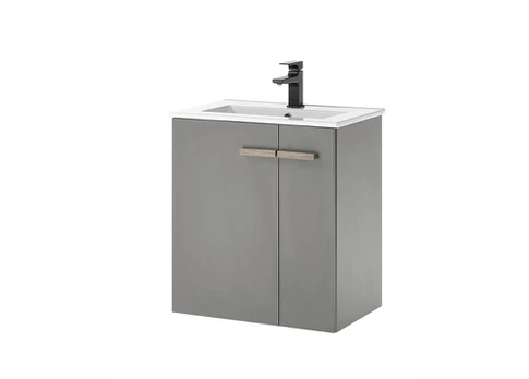 Praustuvo spintelė + praustuvė Imv Solid, 70 cm, antracitas