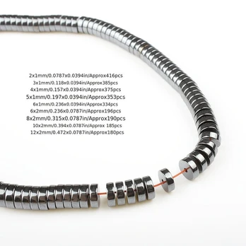 Akmens karoliukai, 6x2mm/Approx 196pcs