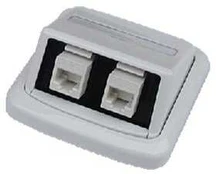 Ostatní UTP double socket ABB TANGO 2xRJ45 cat.6 WH
