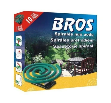 Degios spiralės nuo uodų BROS, 10 vnt.