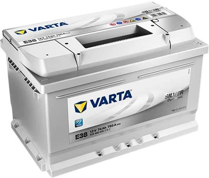 VARTA Sidabrinis Dynamic E38 (574402075) 74Ah akumuliatorius