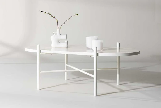 Venture Design Sofos stalas, Pueblo, 120x65.5 cm, Bežinis