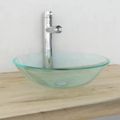 Praustuvas iš grūdinto stiklo, 42 cm, skaidrus kaina