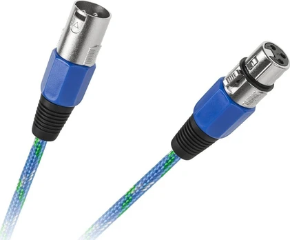 LP XLR – XLR kabelis 5 m mėlynas (KPO2754-5)