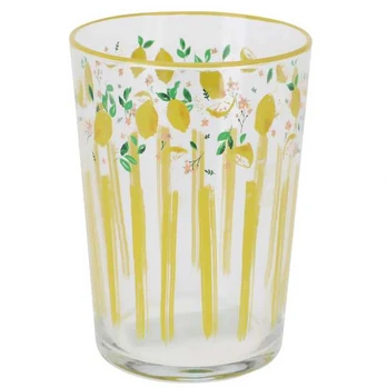 Didelė stiklinė su vaisių raštu, 510 ml