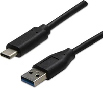 Kabelis USB Neutralle USB-A - USB-C 1 m Juodas kaina